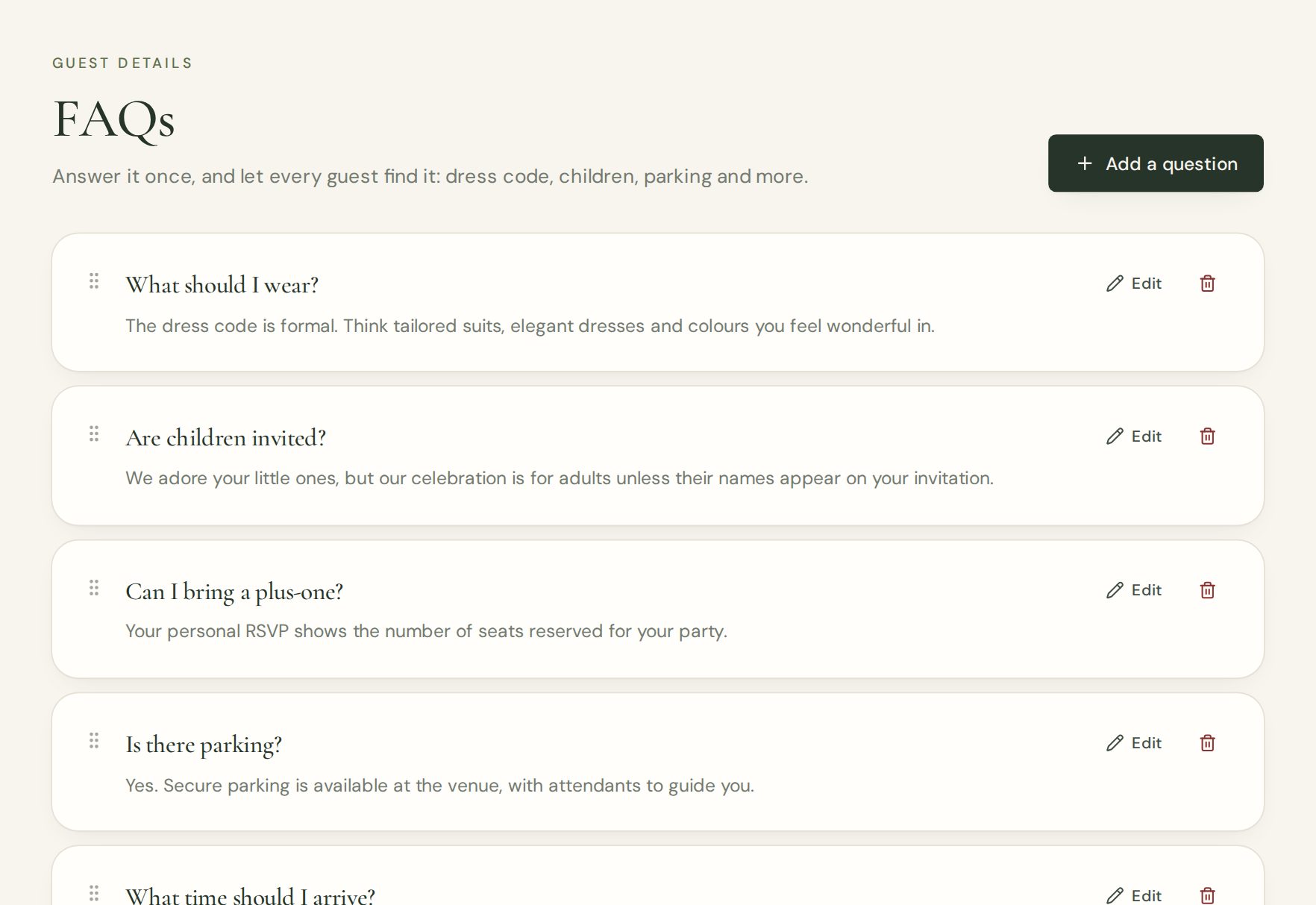 FAQs in EverWed